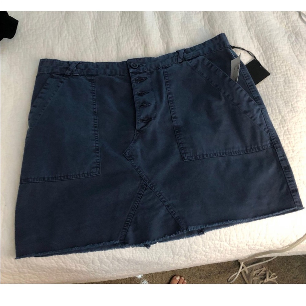Blue mini skirt